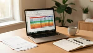 Tableau Excel de budget mensuel gratuit à télécharger